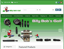 Tablet Screenshot of billybobsgolf.com